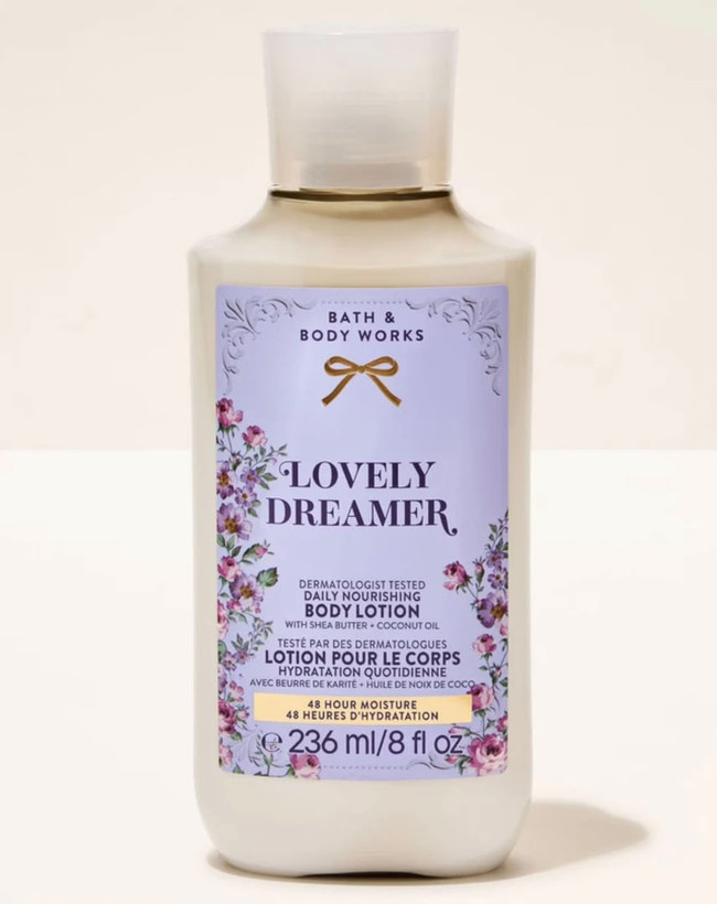 لوسیون بدن بث اند بادی ورکس lovely dreamer