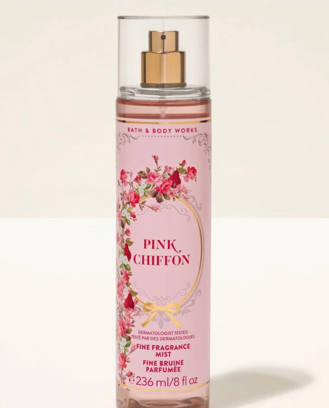 بادی میست بث اند بادی ورکس pink chiffon